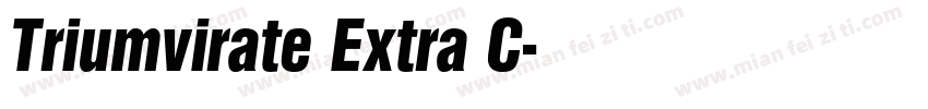 Triumvirate Extra C字体转换